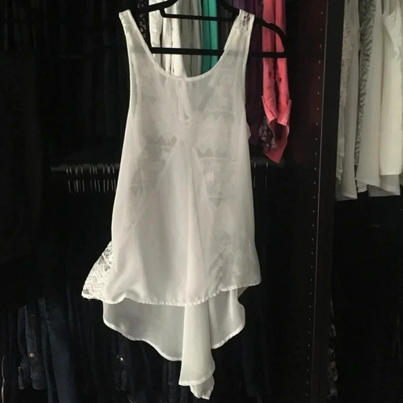 White Sheer Tank - Picture 7 of 10